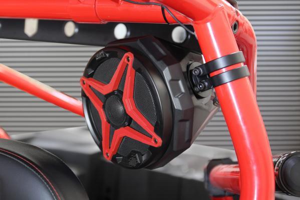 2019-2022 Polaris RZR SSV Works 2-Speaker Cage-Mounted Plug-&-Play System for Ride Command