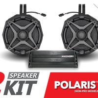 2019-2022 Polaris RZR SSV Works 2-Speaker Cage-Mounted Plug-&-Play System for Ride Command