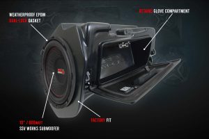 2014-2022 Polaris RZR Turbo S Velocity and XP1000 10in Amplified Subwoofer
