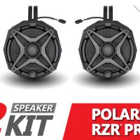 2021-2023 Polaris RZR Pro 6.5in Cage-Mount Plug-&-Play Speaker-Pods for Ride Command