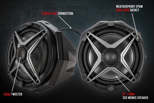 Universal 8in Cage-Mount Speaker-Pods