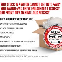 BOMBPROOF FRONT DIFFERENTIAL RE-BUILD - 2017-2022 XP 1000 / XP TURBO